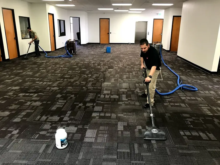 Commercial water damage drying equipment in a Hawaiian Gardens multi-unit building